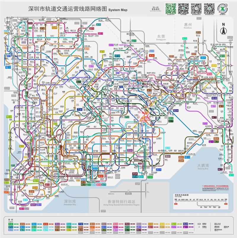 深圳地铁线路图 2050 密集恐惧症