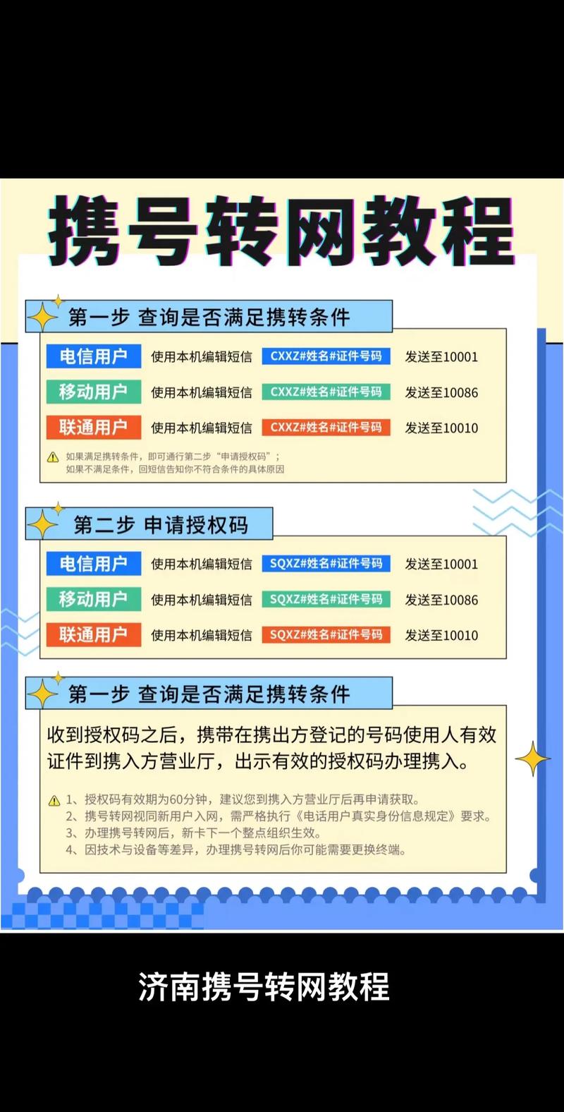 济南携号转网最新教程携号转网同城优先 5g套餐 济南