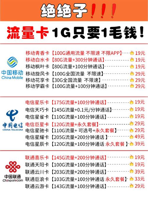 1元1g流量卡 –