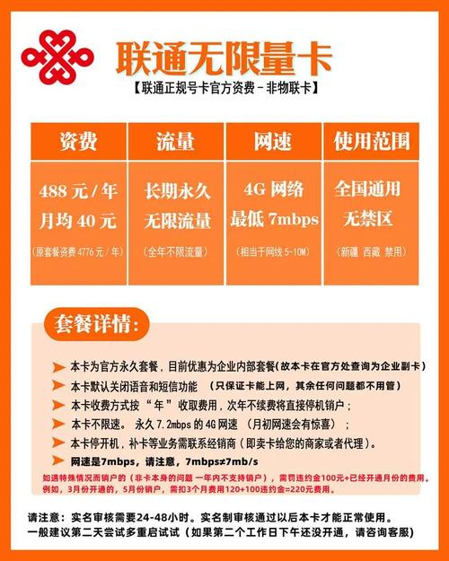 联通无限流量卡