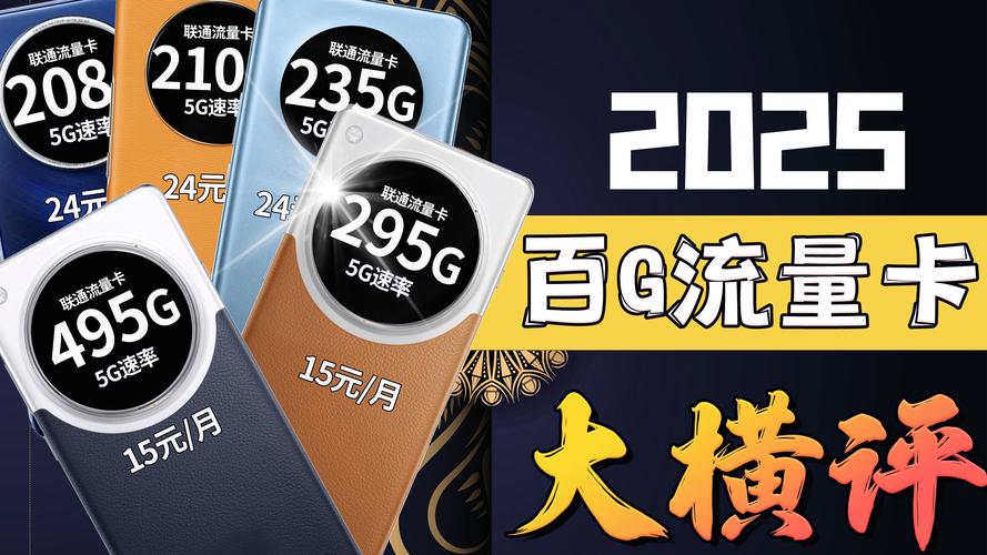2025流量卡推荐 低月租大流量卡 电信联通移动广电流量卡 5g流量卡 大
