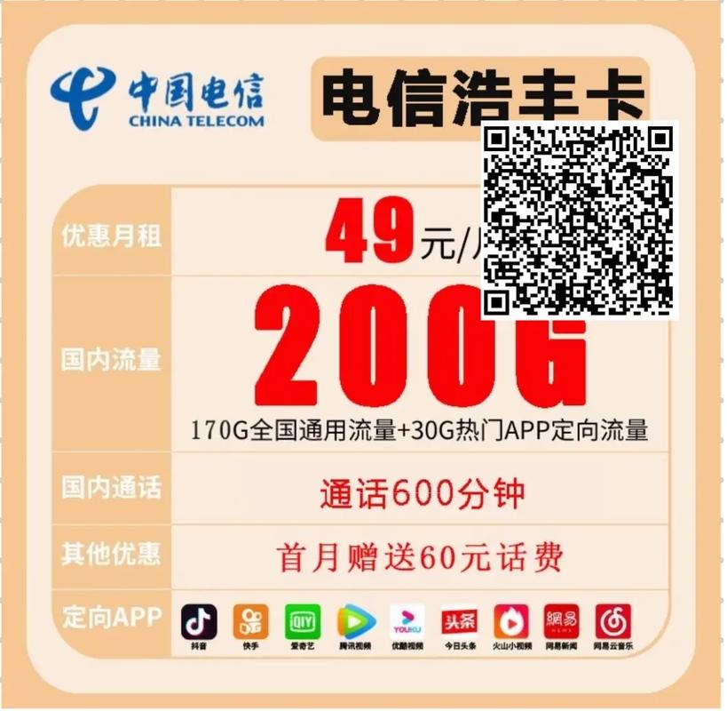 电信49元无限流量卡