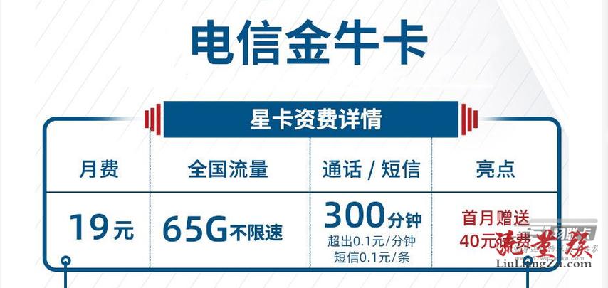 电信金牛卡19元