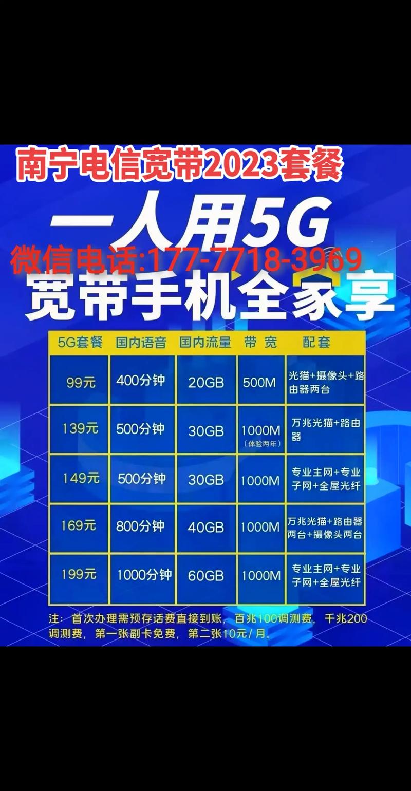 南宁电信宽带2023新套餐一览表焕新价广西南宁电信宽带安