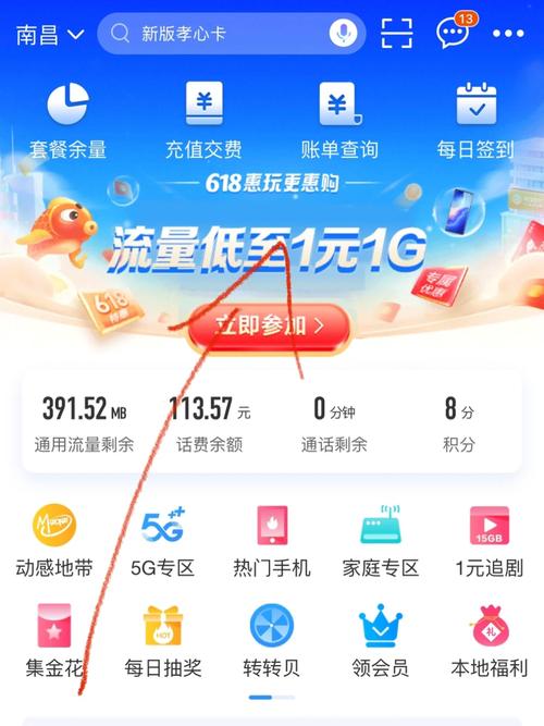 10元10g流量中国移动app