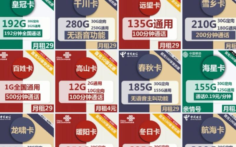 最全11月目前优惠流量卡联通 电信 移动 广电官方可查免费申请