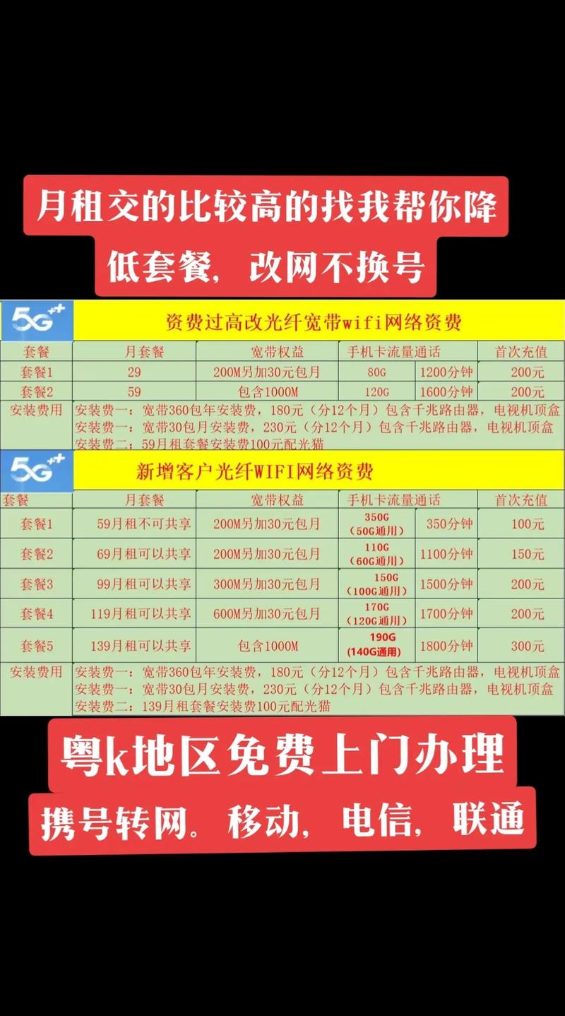 宽带手机卡月租过高找我降低宽带安装 中国移动 中国电信