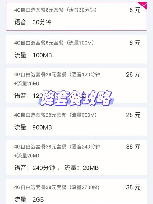 终于get中国移动8元月租降套餐的方法