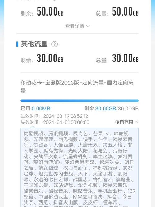 移动80g流量卡深度评测