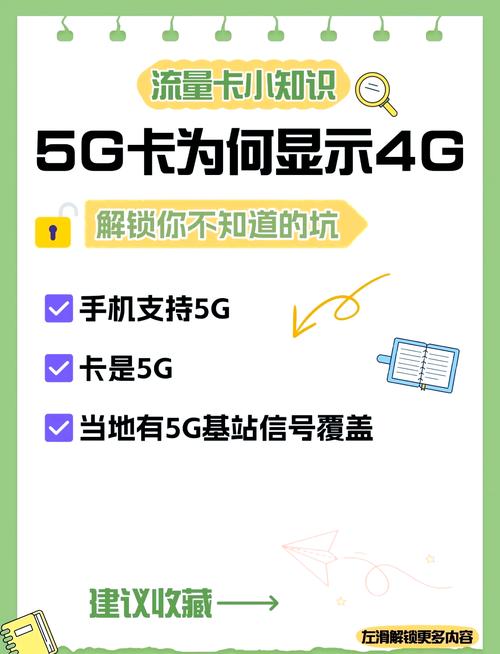 最近有朋友在问为什么明明用的是5g流量卡却总是显示4g信号