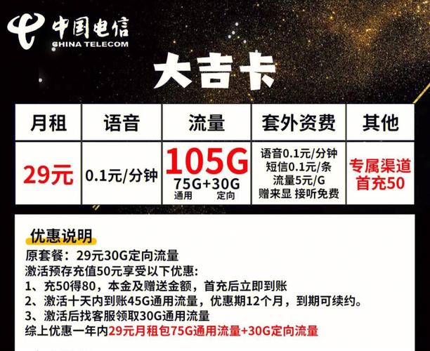 电信105g官方大流量套餐终于上线了