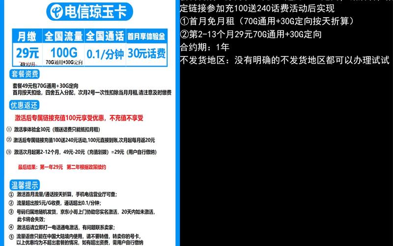 两款电信正规流量卡推荐免费办理