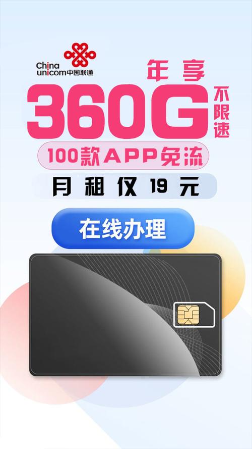 中国联通发放1万张绝版卡月租19元年享360g流量不限速速领