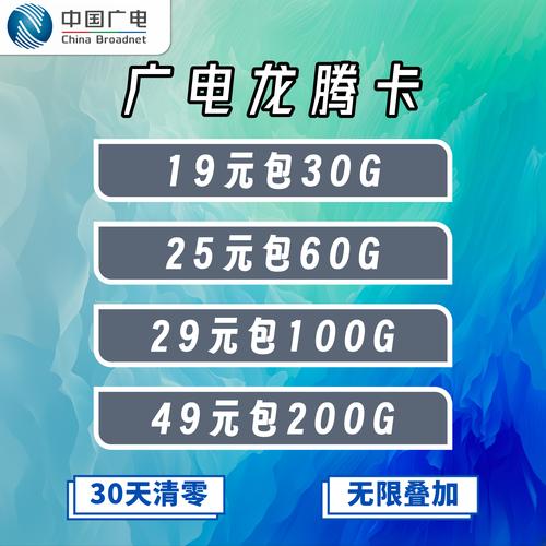 广电龙腾卡30天套餐无限叠加 100立即办理