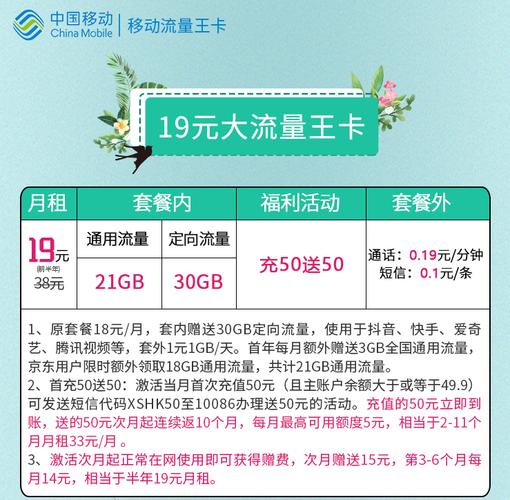 中国移动的免费流量卡中国移动的免费流量卡要钱吗