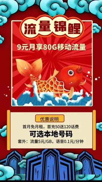 移动流量卡移动双惠选本地号 9元月享80gb 19元月