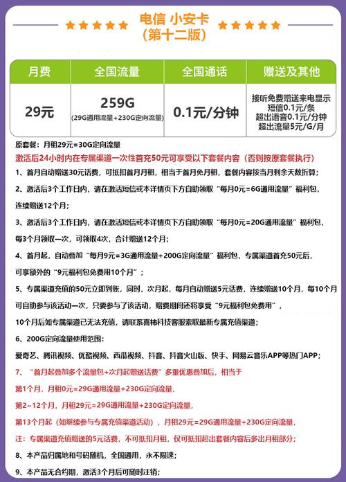 中国电信 小安卡第十二版