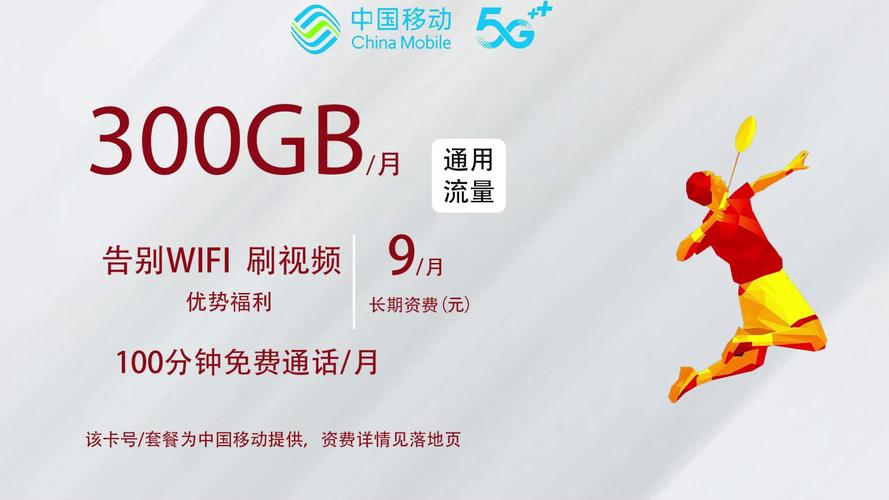 移动新套餐9元300g超大流量免费领取