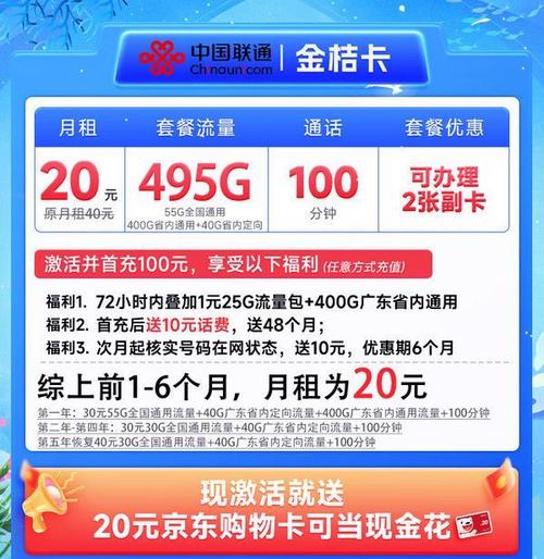 广东联通流量卡103g30元月租