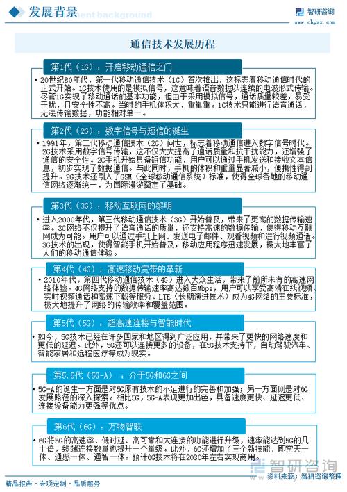 通信技术发展历程