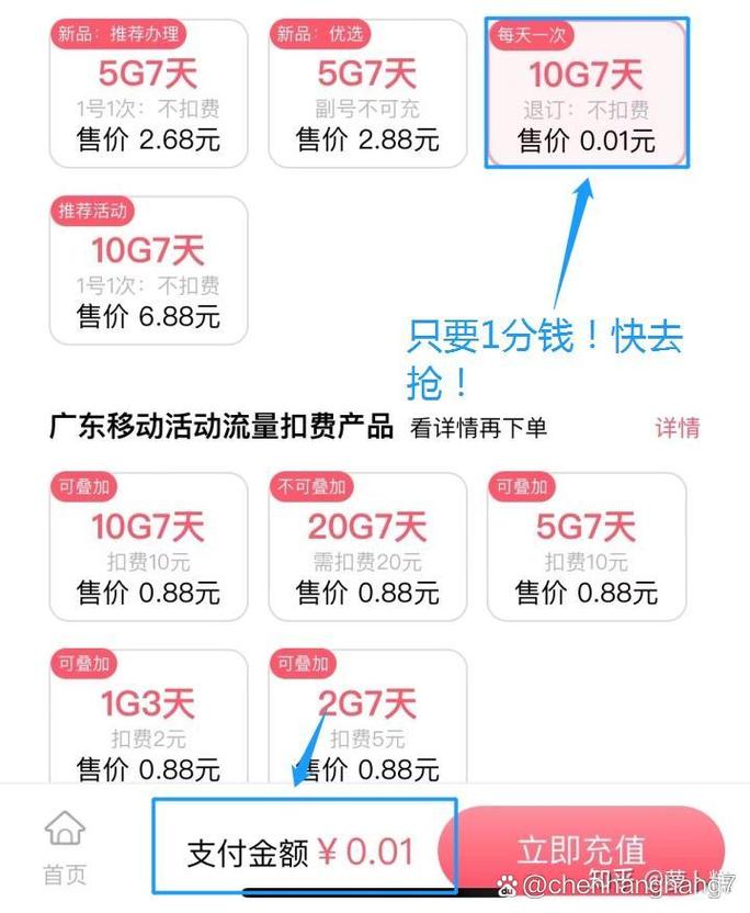 一分钱10g流量