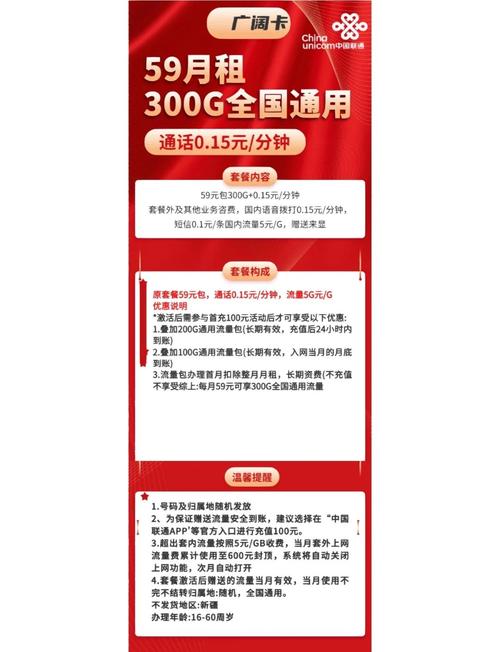 联通永久套餐回归流量翻倍至300g