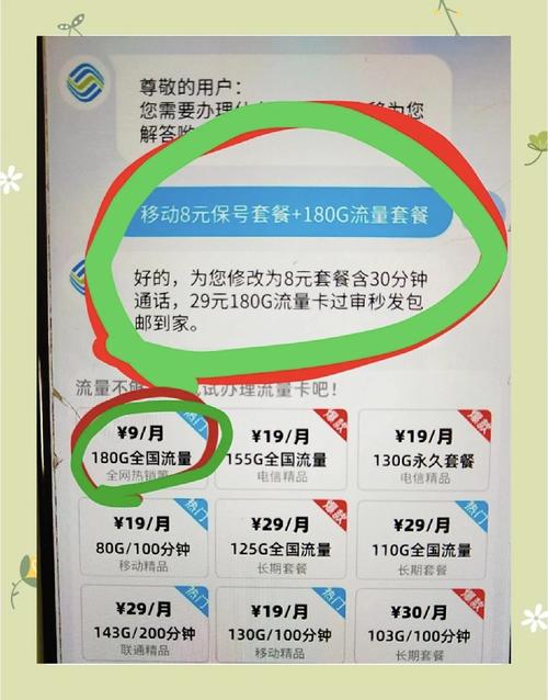 8元套餐 9元180g超值