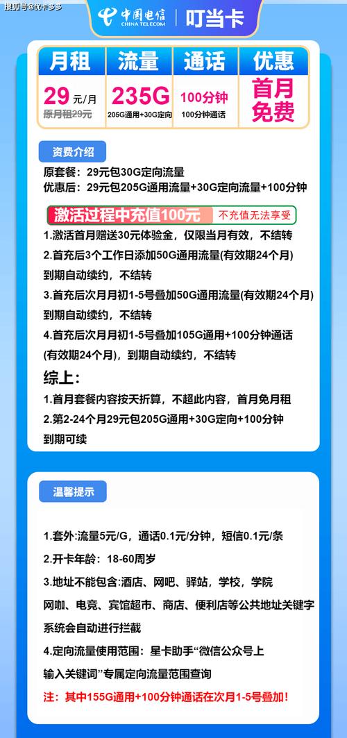 电信彗星卡29元235g是正规卡吗能长期用吗申请避坑指南来了