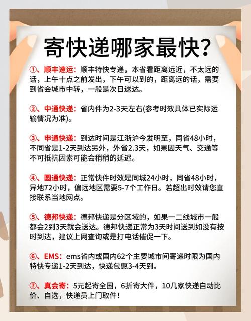 快递速度大比拼哪家最快