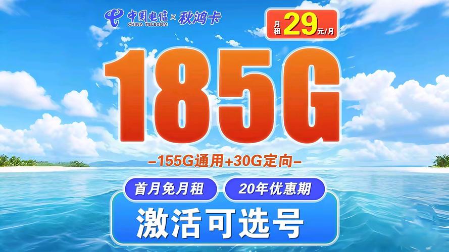 29元185g流量丨永久套餐丨中国电信丨电信星卡丨电信流量卡丨电话卡丨