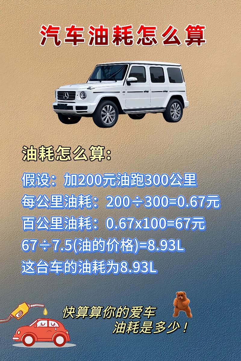 汽车油耗别乱猜了几个公式算的明明白白的兄弟们你们的爱车