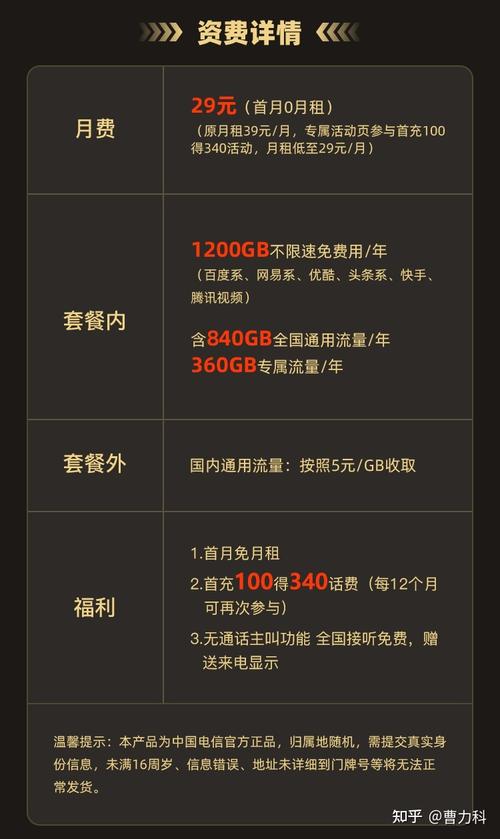 电信5g畅享卡套餐介绍手机卡推荐
