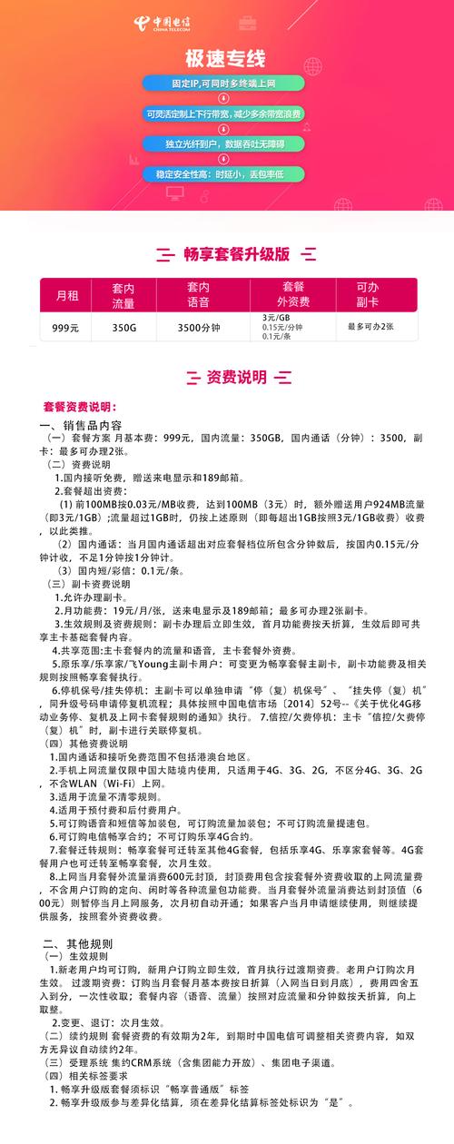 5g畅享999元已有商务专线融合套餐企业上云流量不清零