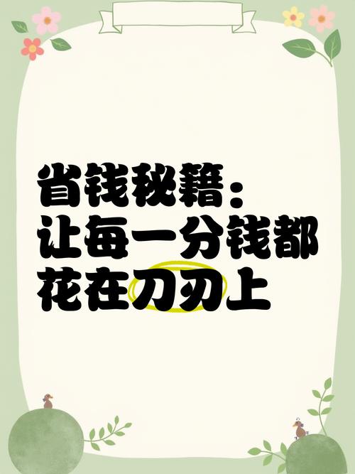 让每一分钱都花在刀刃上 省钱真的是我生活中的头等大事再也不敢乱