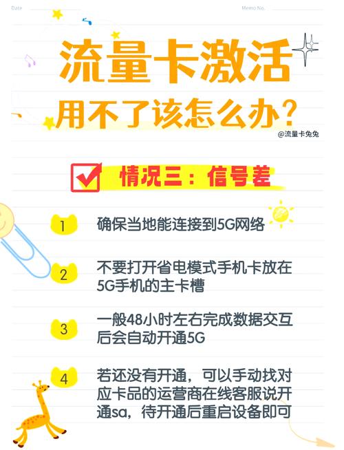 流量卡激活后无法使用自测方法帮你解决