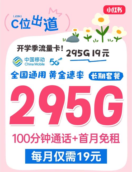 移动19元295g流量卡省钱又实用