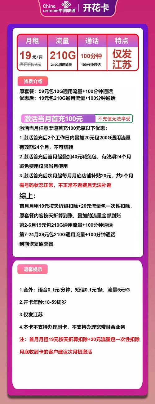 2025年江苏联通流量卡套餐深度解析大流量套餐办理攻略选号技巧及
