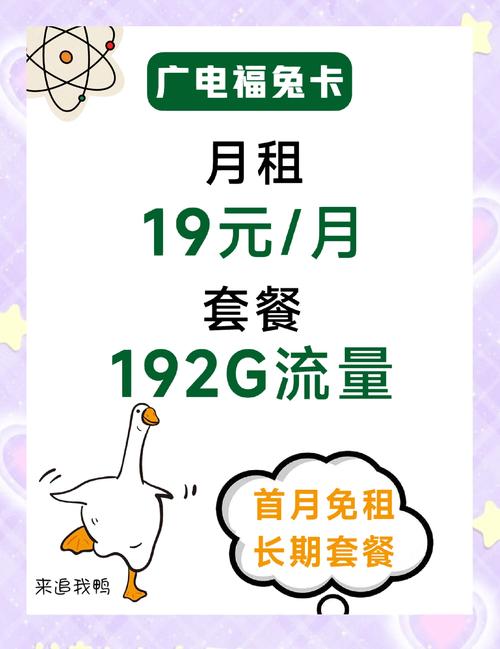 广电福兔卡套餐详解19元192g流量