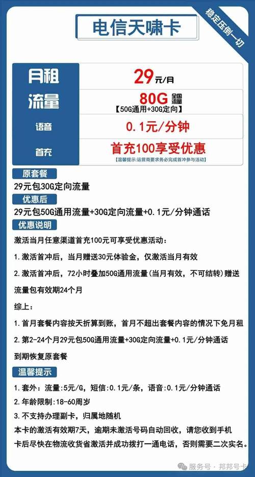 电信运营商流量卡汇总指南小组电信篇