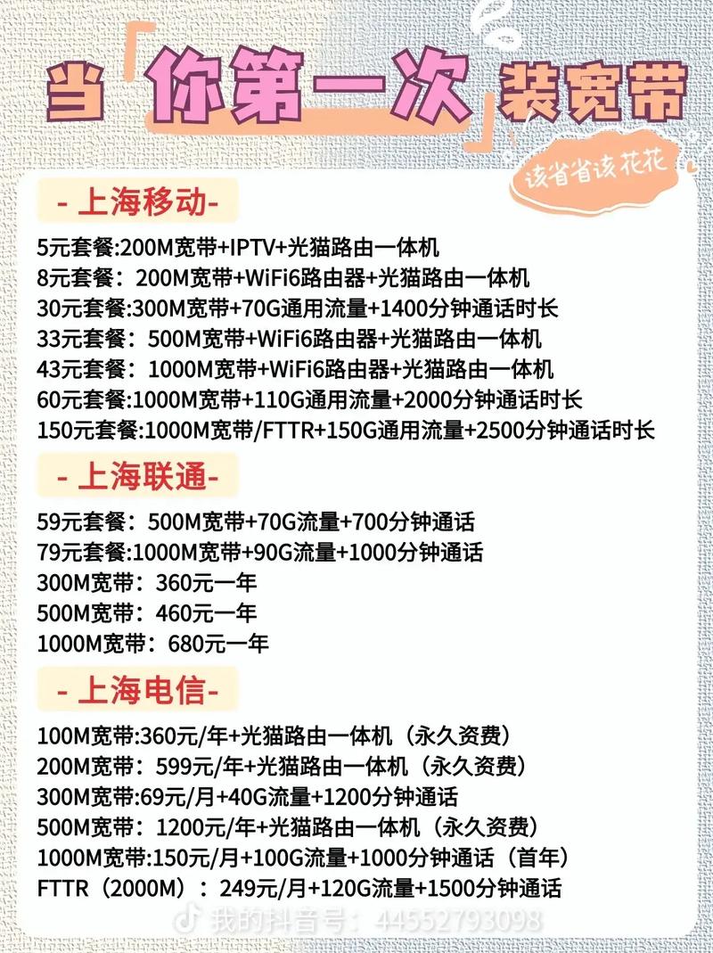 上海2025宽带最新优惠资费开年钜惠上海移动宽带 上海