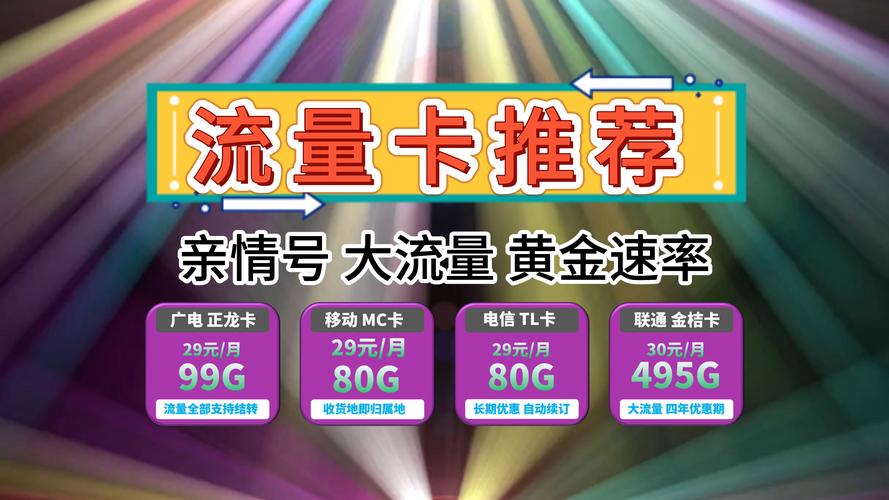 2024年12月流量卡推荐主打电信联通移动广电全国通用流量卡推荐