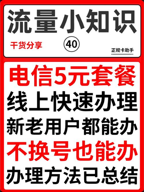 电信线上办理5元套餐方法新老用户都能办