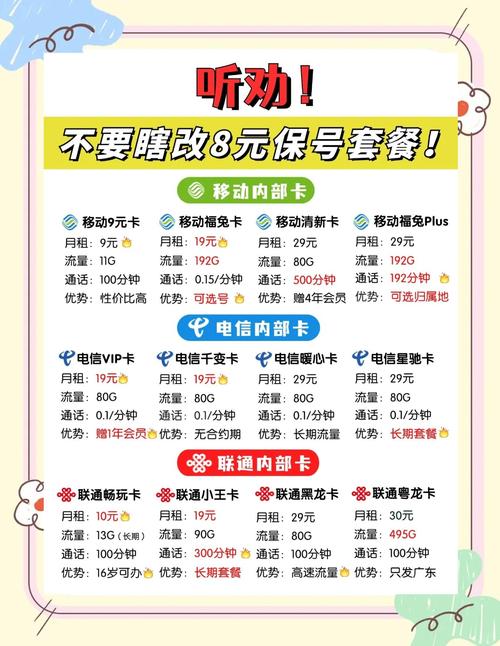 保号套餐简单来说就是手机流量卡的最低月消费套餐