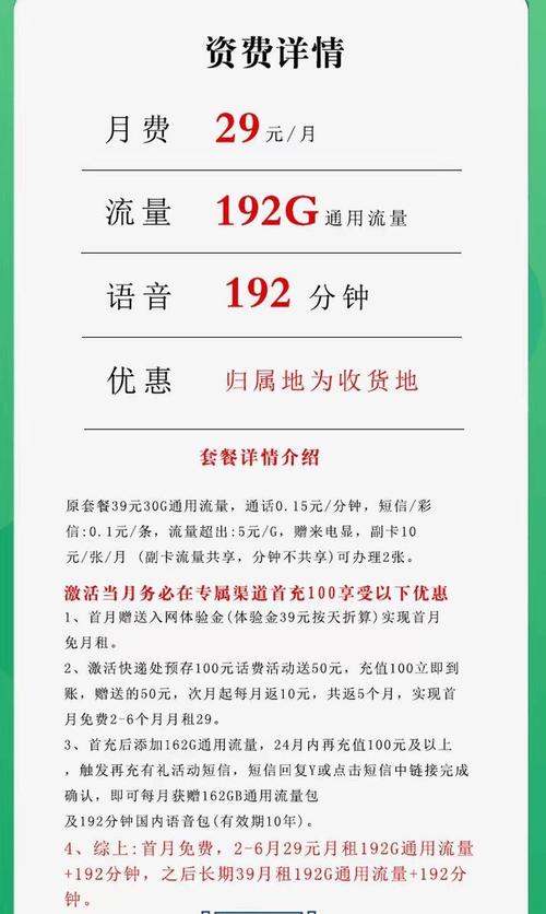 广电福兔祥龙卡192g流量可选号长期套餐归属地可选