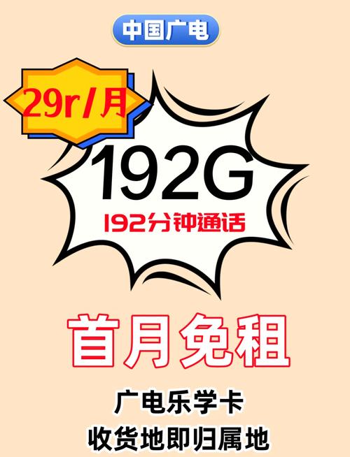 19元192g广电卡流量自由不是梦