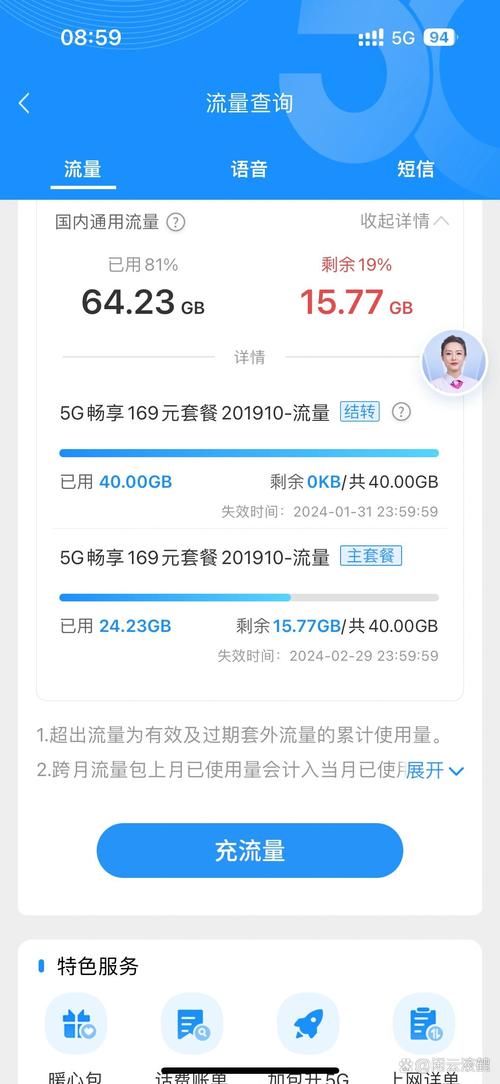 电信app你能不能简单的查询流量 以前登录主卡可以看见副卡流量和语音