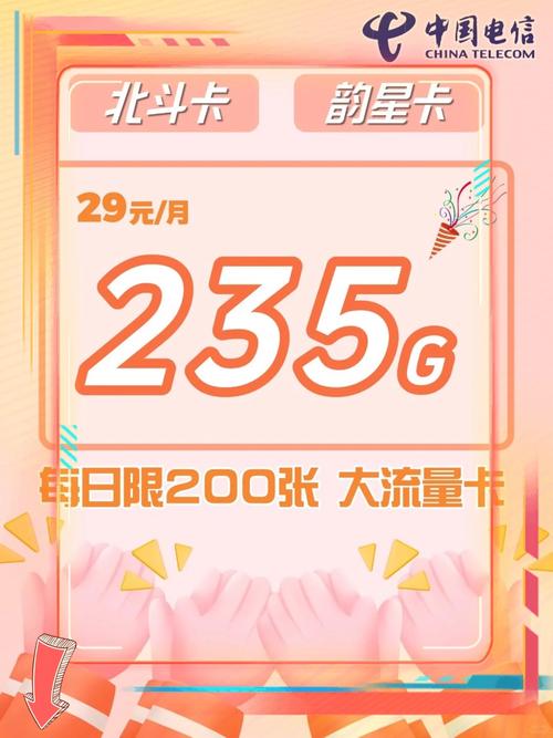流量管够电信235g校园卡月租惊爆价
