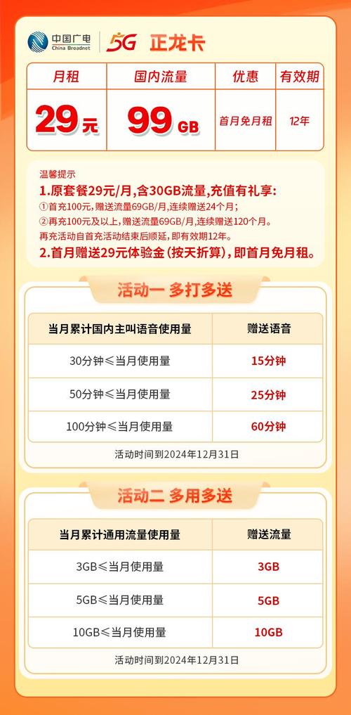 广电正龙29元套餐详情全揭秘：流量党狂喜？这篇帮你算清楚