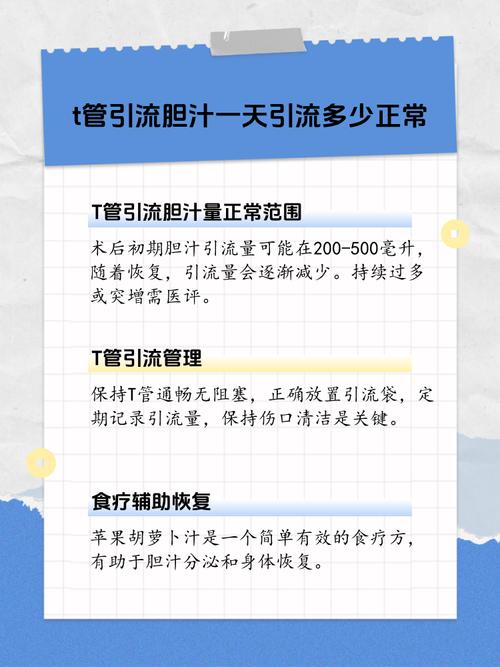 胆汁引流量一天多少正常？手把手教你看懂引流袋里的“健康密码”