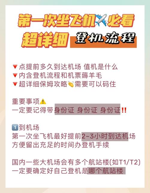 嘿第一次坐飞机的小伙伴们别担心这里有一份超详细的保姆级攻略让
